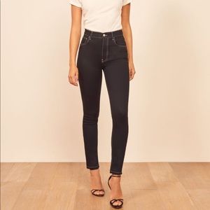Reformation High and Skinny w/ Contrast Stitching